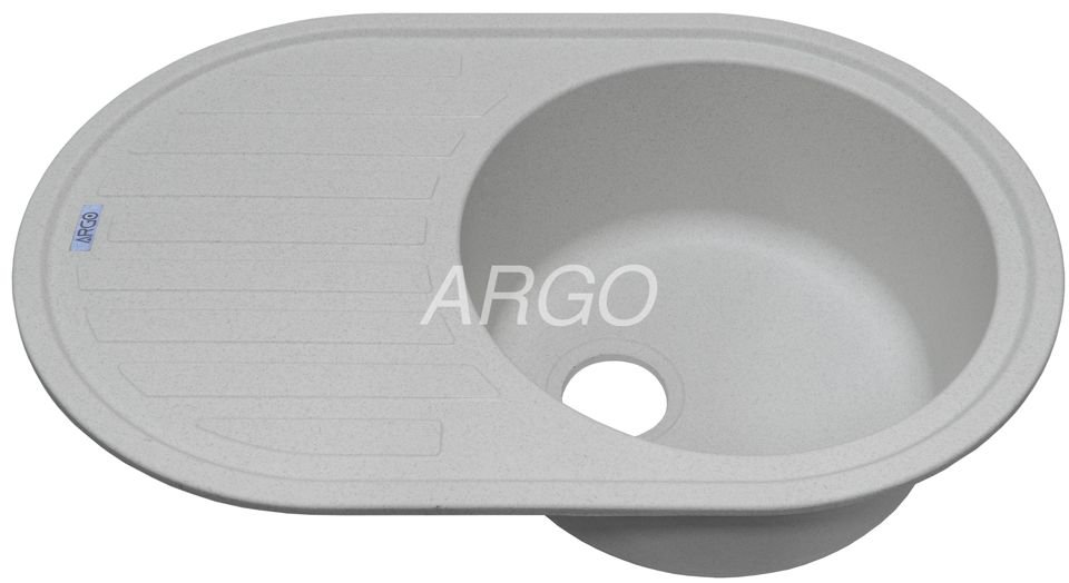 кухонная гранитная мойка  Albero (argo)-Old stone(10) профиль