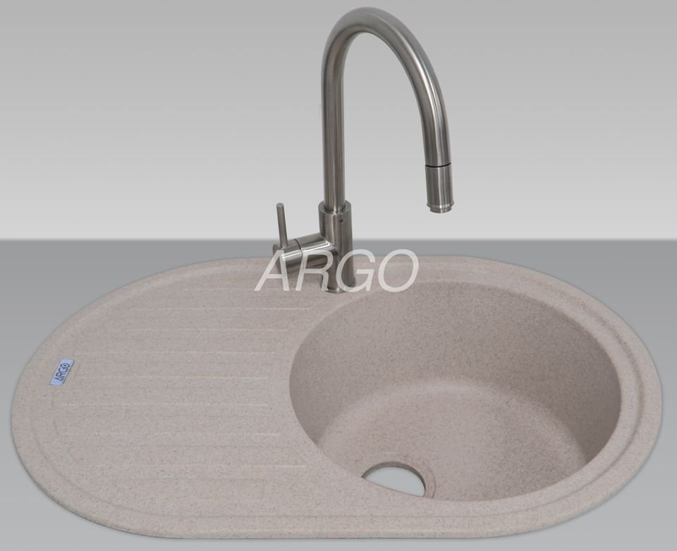 кухонная гранитная мойка  Albero (argo)-Terra(07) профиль